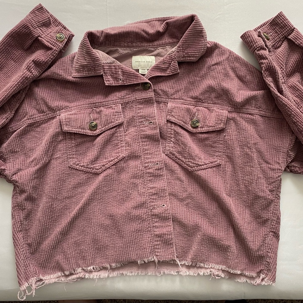 American Eagle Outfitters Mauve Corduroy Jacket
